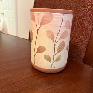 Hill’s Imports Terra Cotta Clay Wine Cooler Ice Bucket Utensils Holder